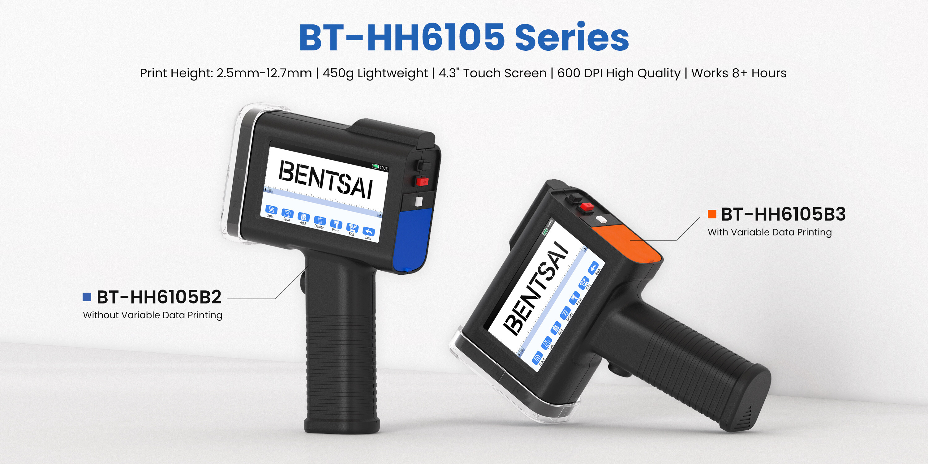 Choose a BENTSAI 6105 Series Handheld Inkjet Printer for Industrial Printing