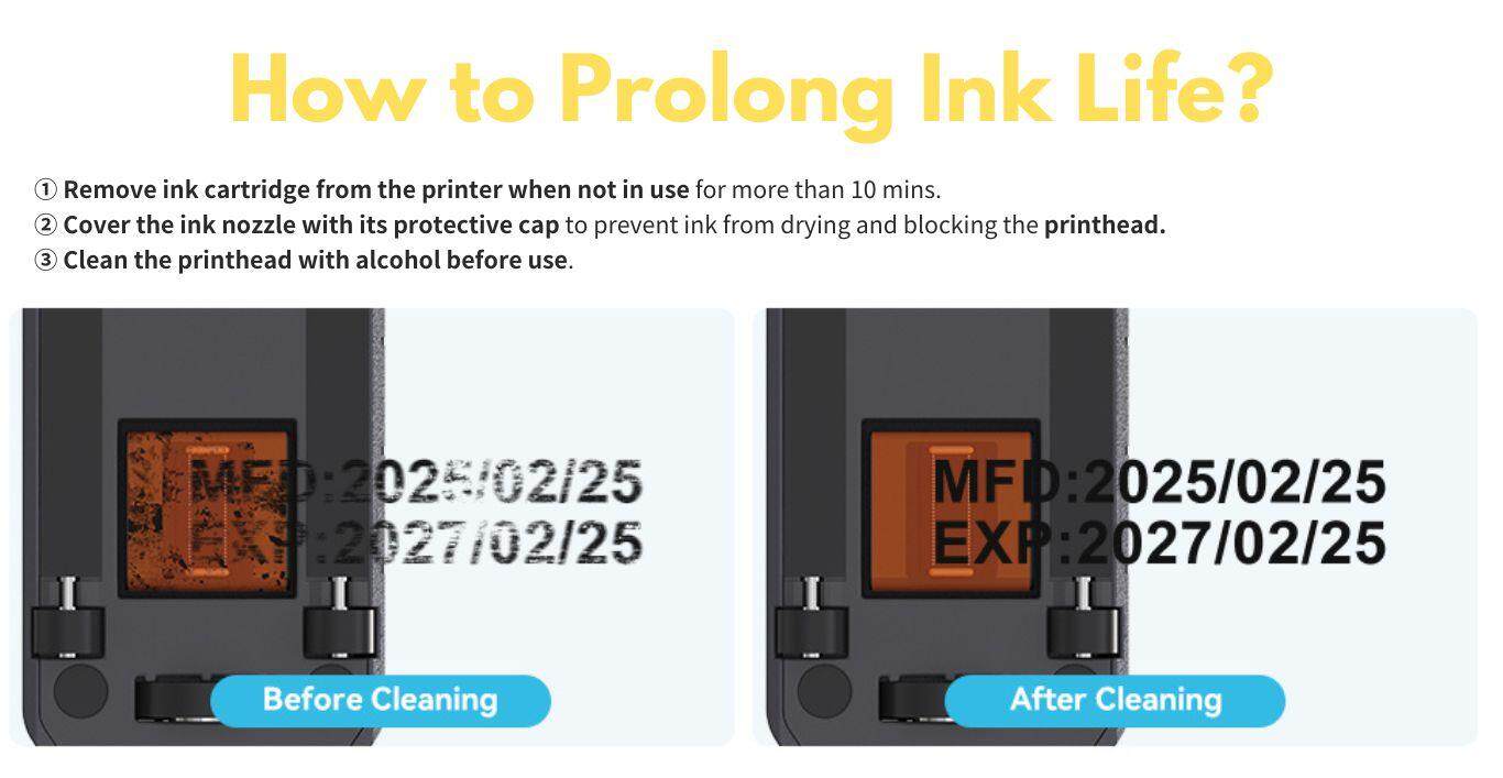 Ink maintenance tips