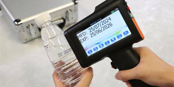 bentsai b3 6105b3 handheld inkjet printer prints on plastic water bottle